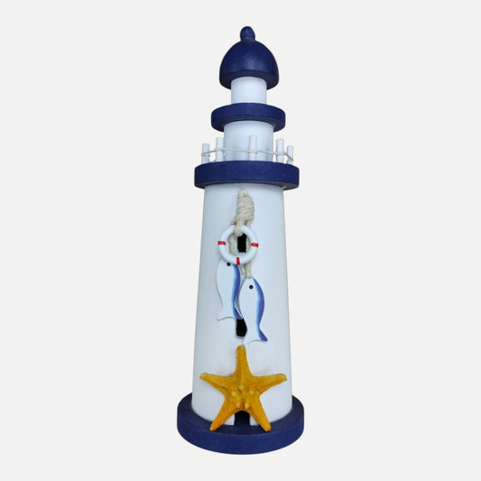 Faro "Costa Azul" con Detalles Marinos
