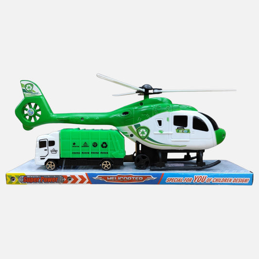 Helicóptero y Camión de Basura Eco Rescue